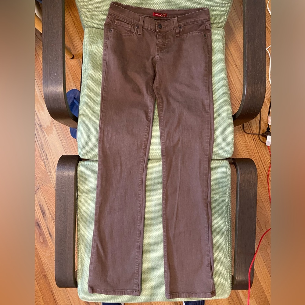 Forever 21 Size 28 brown jeans